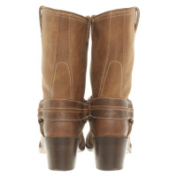 Frye Bottines en Cuir en Ocre