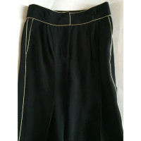 Blumarine Silk trousers with gold bands 42 IT