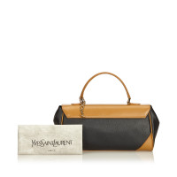 Yves Saint Laurent Embossed Leather Handbag