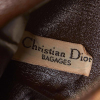 Christian Dior Boston Bag in Tela in Marrone