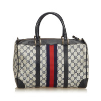 Gucci Boston Bag aus Canvas in Blau