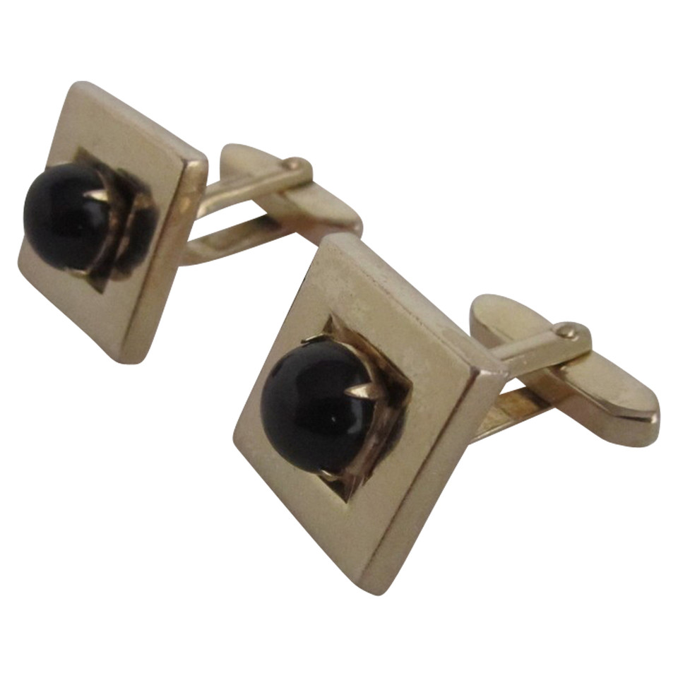 Christian Dior Cufflinks Gold plated in Gold