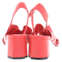 Andere Marke Decke x Eudo Chot  - Pumps/Peeptoes aus Leder in Rot