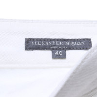 Alexander McQueen Jeans Katoen in Wit