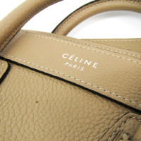Céline Luggage Nano aus Leder in Beige