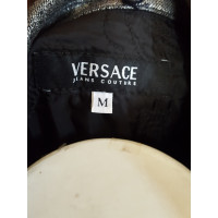 Versace Silberfarbene Jacke