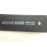 Armani Jeans ceintuur lichtgoudkleurig beslag