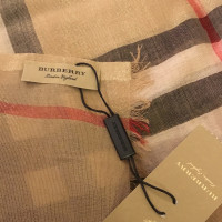 Burberry Seta metallica e lana foulard