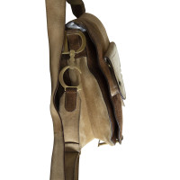 Christian Dior Saddle Bag aus Leder in Braun