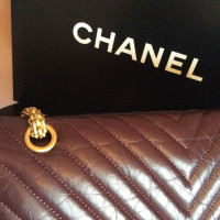 Chanel 2.55 aus Leder in Bordeaux