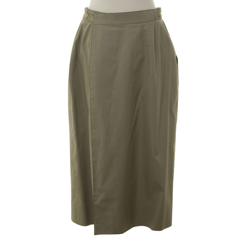 Hermès Summer skirt in olive