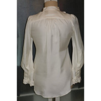 Dsquared2 Silk blouse with little ruffles