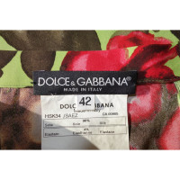 Dolce & Gabbana black label silk-skirt with floral print