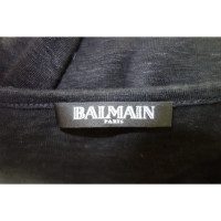 Balmain Pullover aus Leinen mit Knöpfen