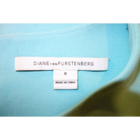 Diane Von Furstenberg Schede jurk in turquoise
