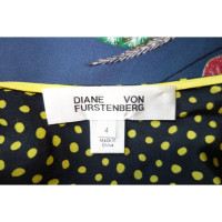Diane Von Furstenberg zijden jurk met prints