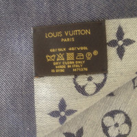 Louis Vuitton Monogram Scarf Blue Denim