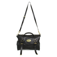 Mulberry Handtasche aus Leder in Schwarz