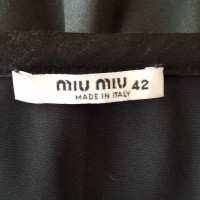 Miu Miu Black silk skirt