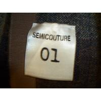 Semi Couture Cape mit Karomuster