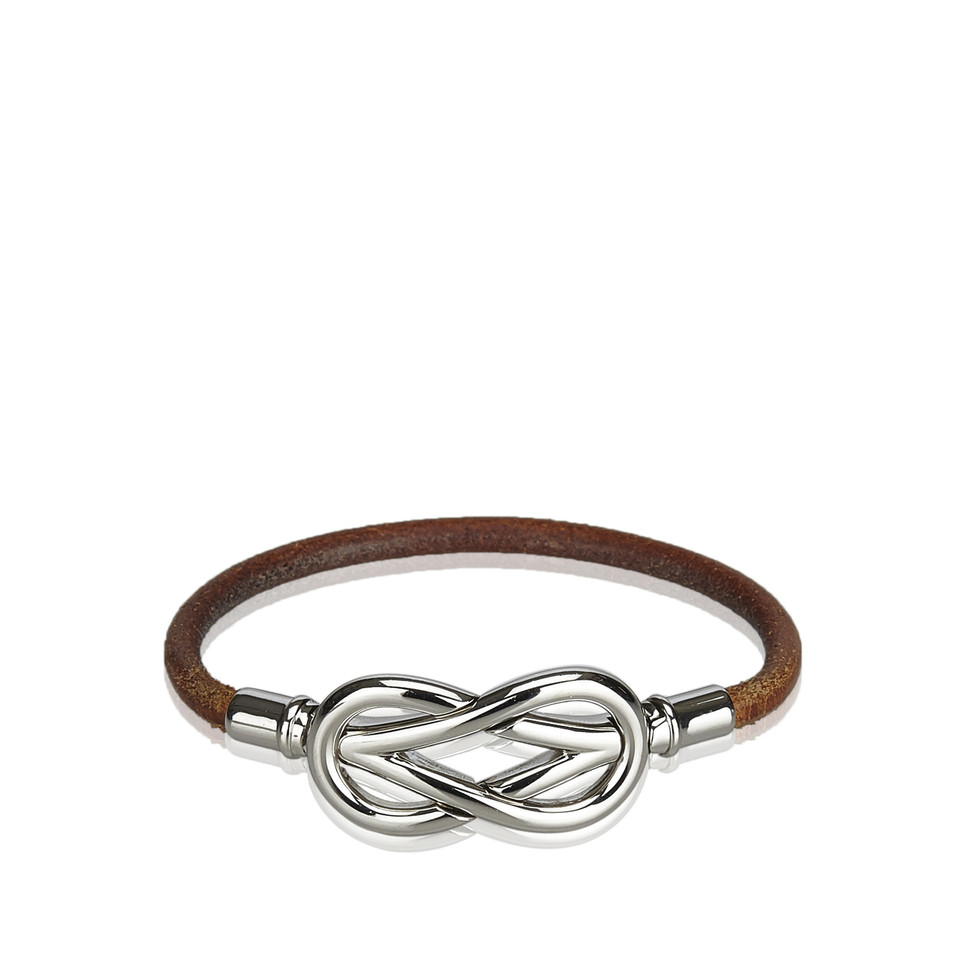 Hermès Leather Infinity Bracelet