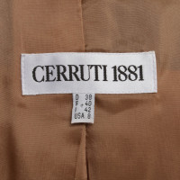 Cerruti 1881 Velvet blazer in bruin