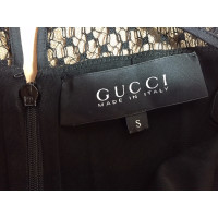 Gucci Schwarzes Kleid mit Spitze