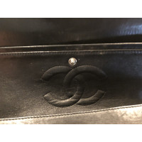 Chanel Classic Flap Bag Extra Mini Leer in Zwart