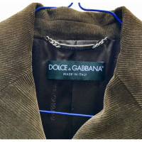 Dolce & Gabbana Giacca velluto marrone dolce