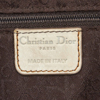 Christian Dior Gaucho Saddle Bag aus Leder in Weiß