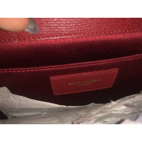 Saint Laurent Cabas Chyc Leer in Rood