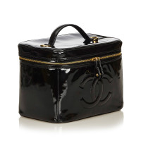 Chanel 2-way cosmetic bag made of patent leather