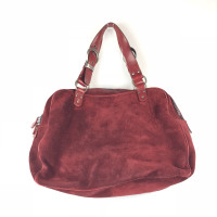 Christian Dior Gaucho Saddle Bag Suede in Bordeaux