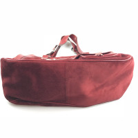 Christian Dior Gaucho Saddle Bag Suede in Bordeaux