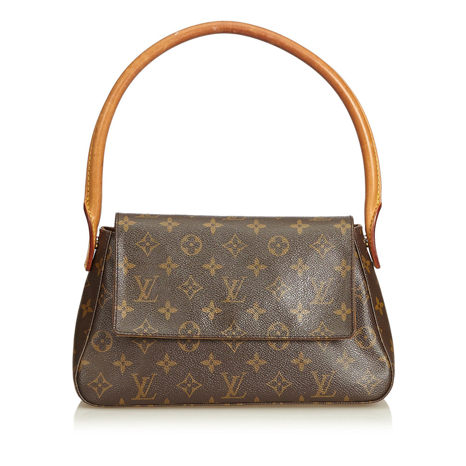 Louis Vuitton Looping GM28 in Tela in Marrone