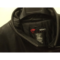 Versace Zwarte kunstleer jas
