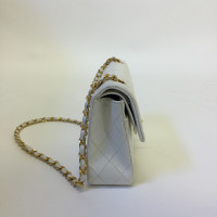 Chanel Classic Flap Bag Small in Pelle in Bianco
