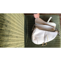Christian Dior Saddle Bag Leather in White