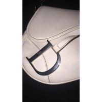 Christian Dior Saddle Bag Leather in White