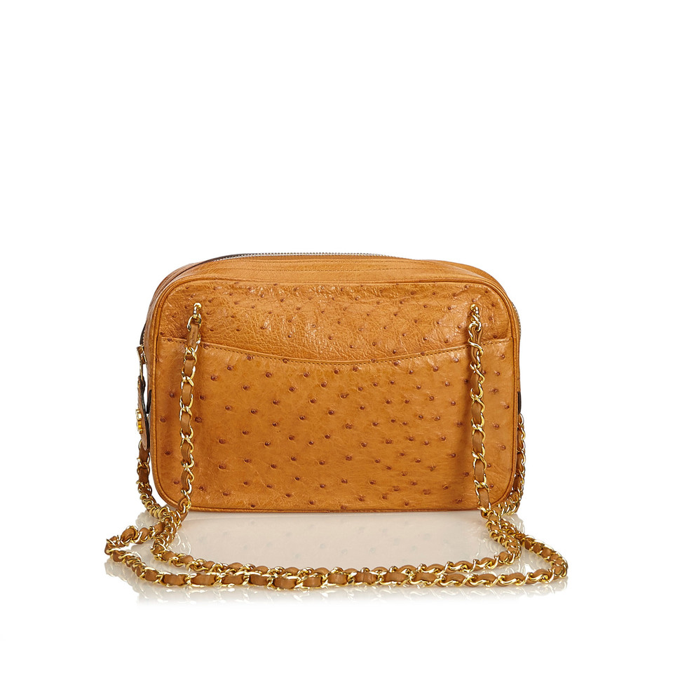 Chanel Ostrich leather shoulder bag