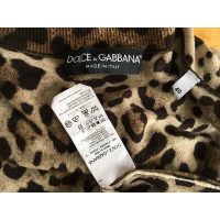 Dolce & Gabbana Midikleid mit Leopardenmuster