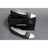 Chanel  White Navy Ballerinas Logoi