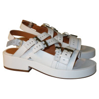 Robert Clergerie Sandals Leather in White