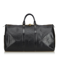 Louis Vuitton Keepall 55 in Pelle in Nero