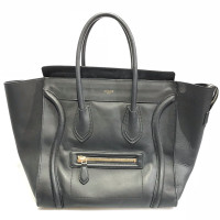 Céline Luggage Mini Leather in Black