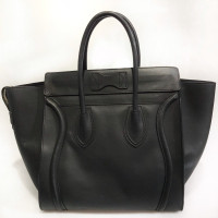 Céline Luggage Mini Leather in Black