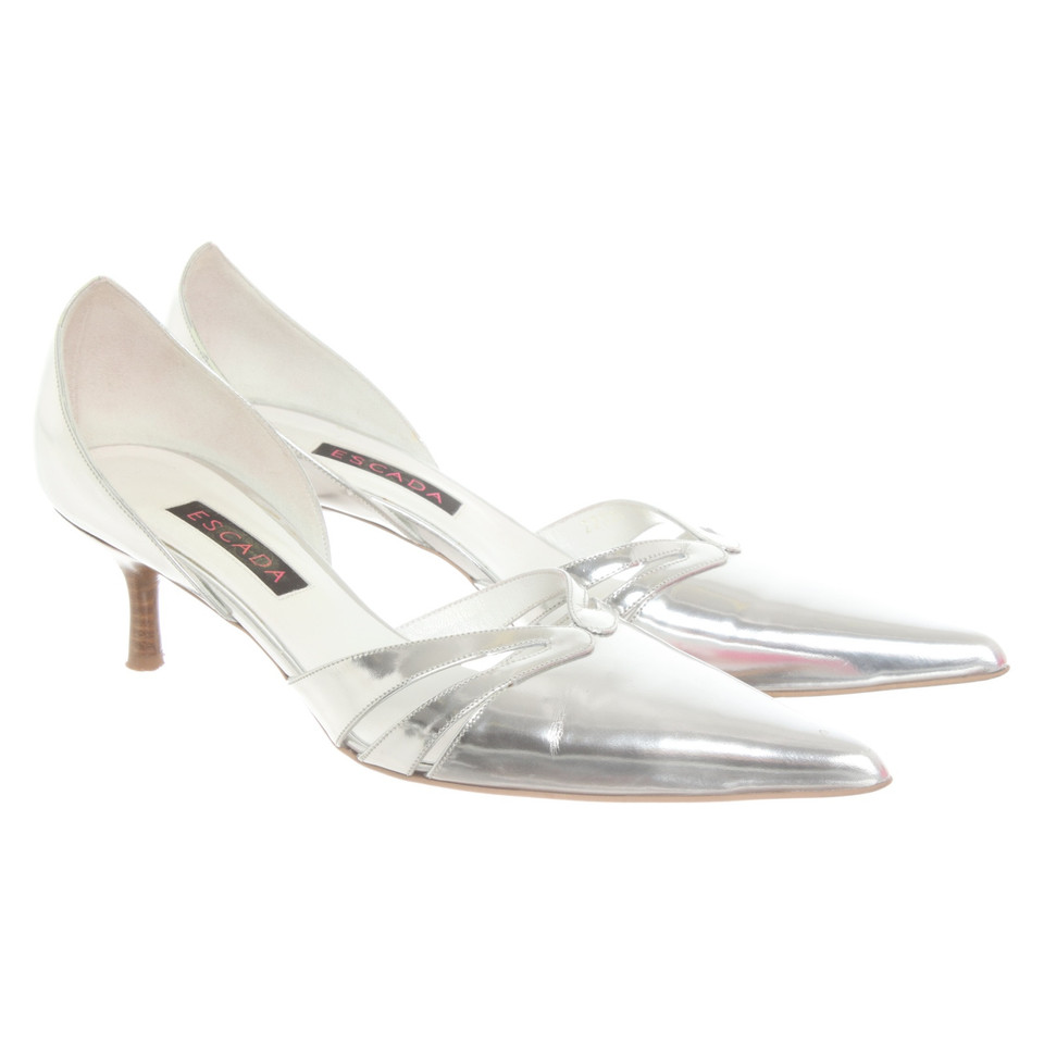 Escada Pumps/Peeptoes Patent leather in Silvery