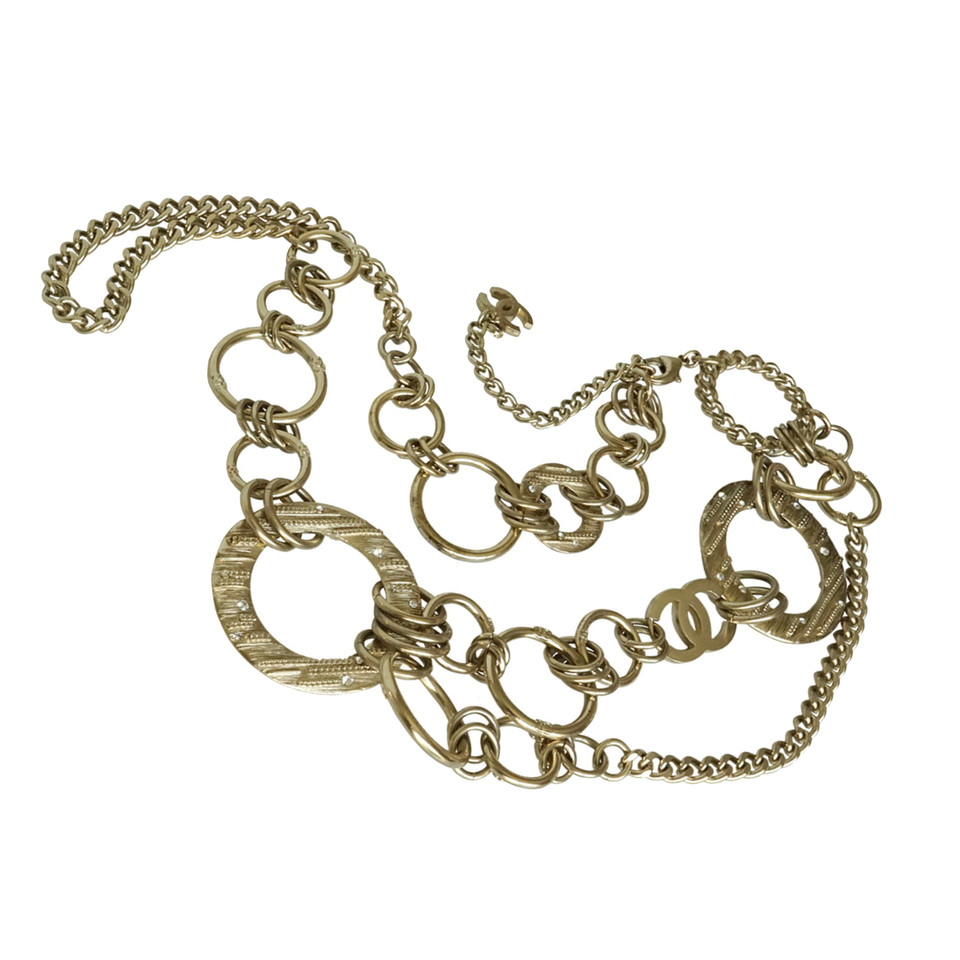 Chanel riem Chain gestructureerde ledematen strass