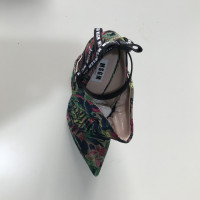 Msgm scarpe con tacco floreale multicolore