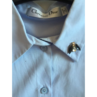 Christian Dior Camicia in cotone azzuro 36 FR